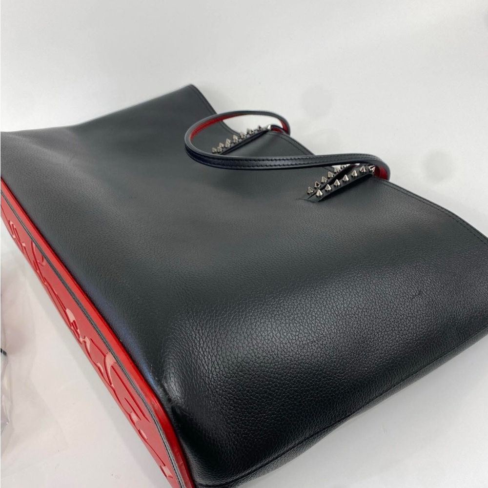 Christian Louboutin Black Tote with Red Interior EUC ❣️❣️❣️❣️❣️with pouch - Picture 6 of 9
